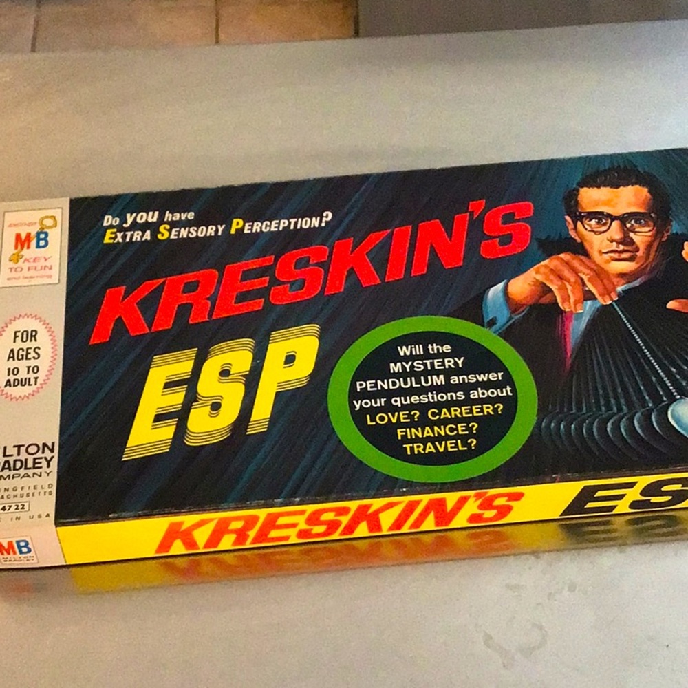 Vintage Kreskin’s ESP board game. 1967 collectable, in perfect condition.